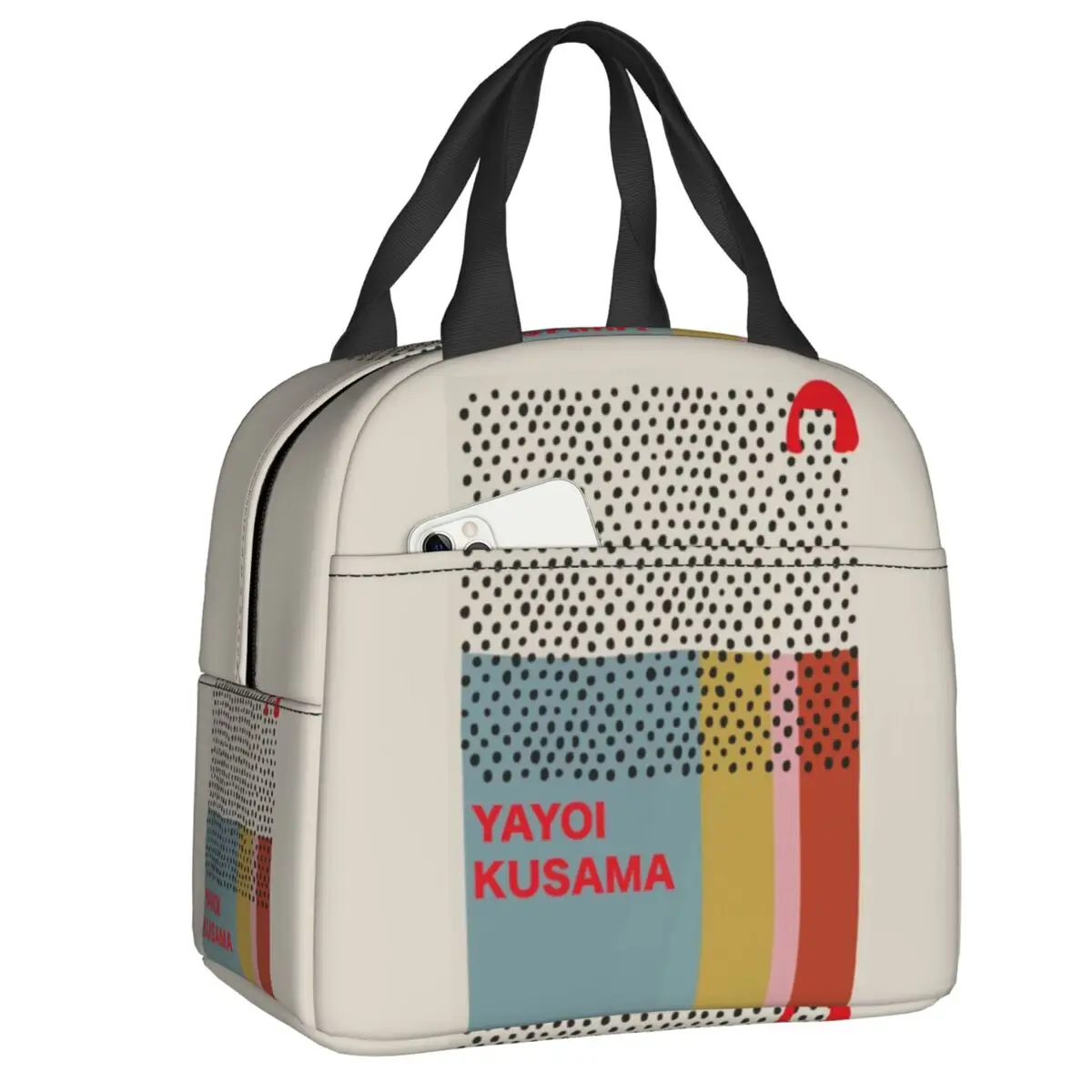 

Yayoi Kusama Dots Abstract Art Lunch Box Women Multifunction Resuable er Thermal Food Insulated Lunch Bag Office Work