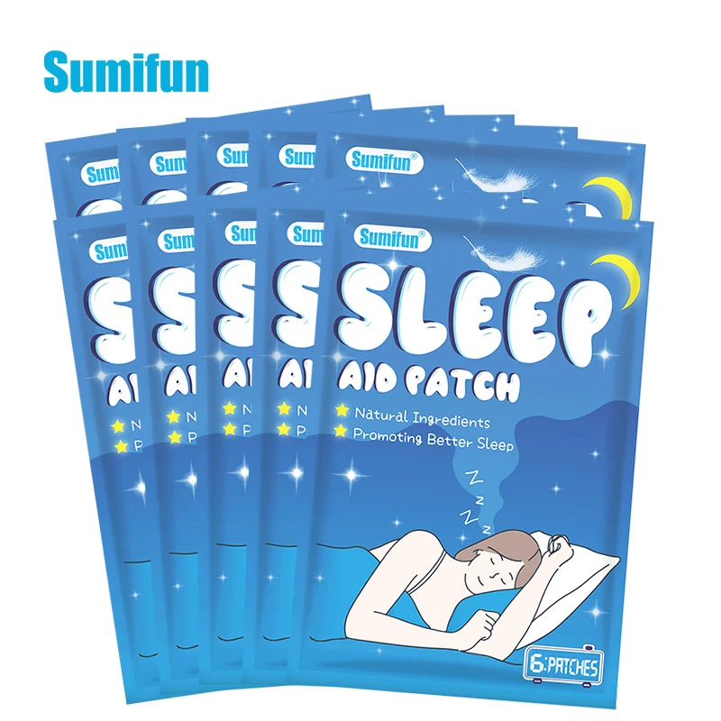 

Sumifun 30/60pcs Herbal Insomnia Improve Sleep Quanlity Patch Relieve Stress Anxiety Plaster Soothe Mood Body Relax Health Care