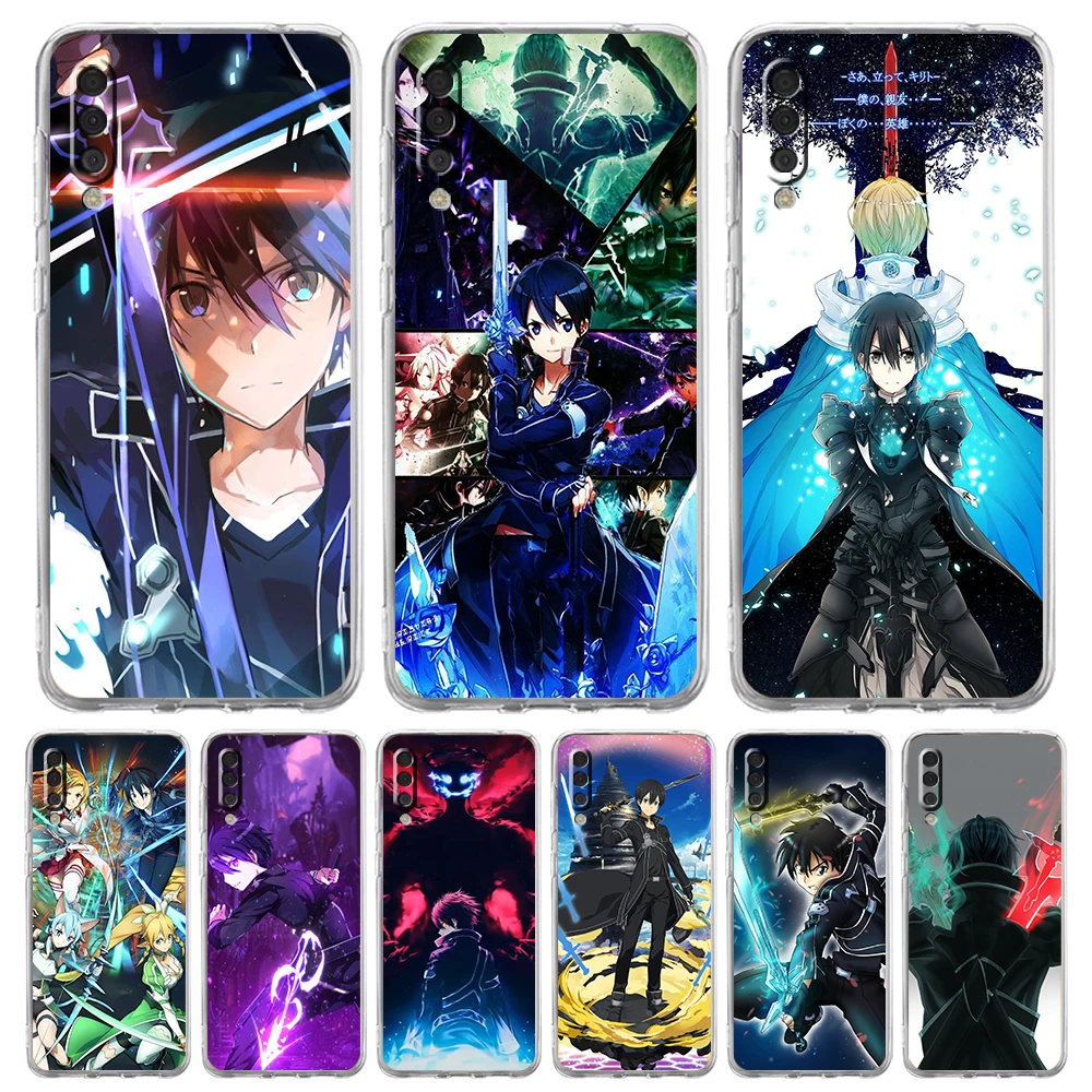 

Sword Art Online Anime Silicon Transparent For Samsung Galaxy A12 A22 A52 A02 A03S A50 A70 A10 A20 A20S A30 A40 Phone Case Shell