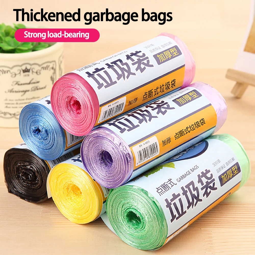 

Plastic Garbage Bags Rubbish Bag Car Rubbish PE Environmentally Friendly Trash Can Disposable Bag Leak-proof Bathroom House