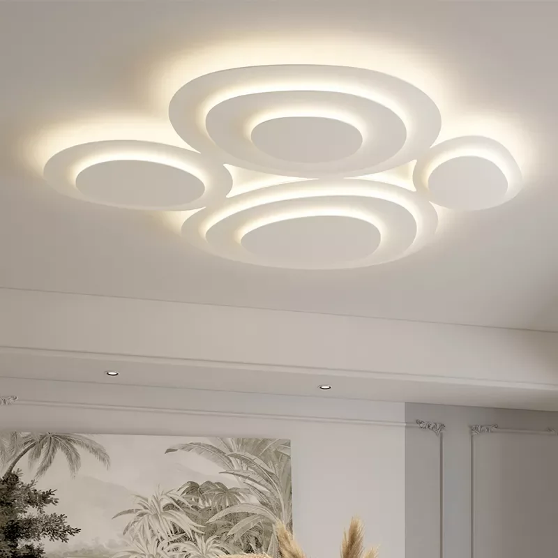 

Modern Minimalist Atmosphere White Living Room Lamp Recessed Led Ceiling Lights Creative Personality Art Lighting Bedroom Lamps