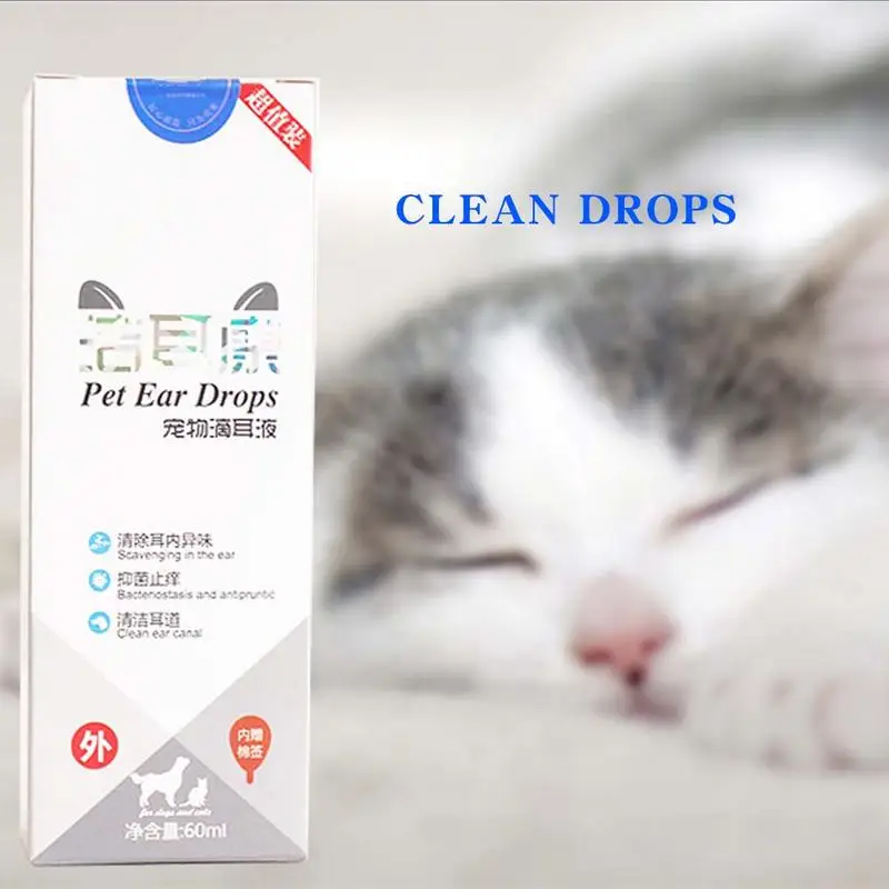 

Pet Ear Drops Cleaner For Infectes Control Yeast Mites Removes Ear Mites Wax Relieves Itching All Types Of Dogs Cats Pet Supply