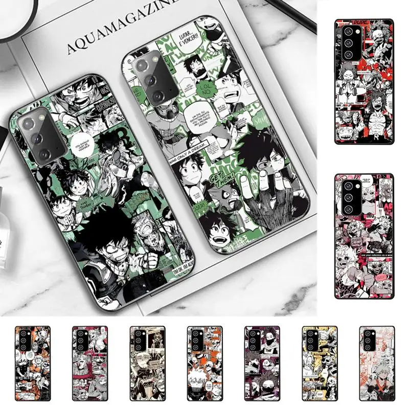 

Anime My Hero Academia Phone Case For Samsung Note 8 9 10 20 pro plus lite M 10 11 20 30 21 31 51 A 21 22 42 02 03