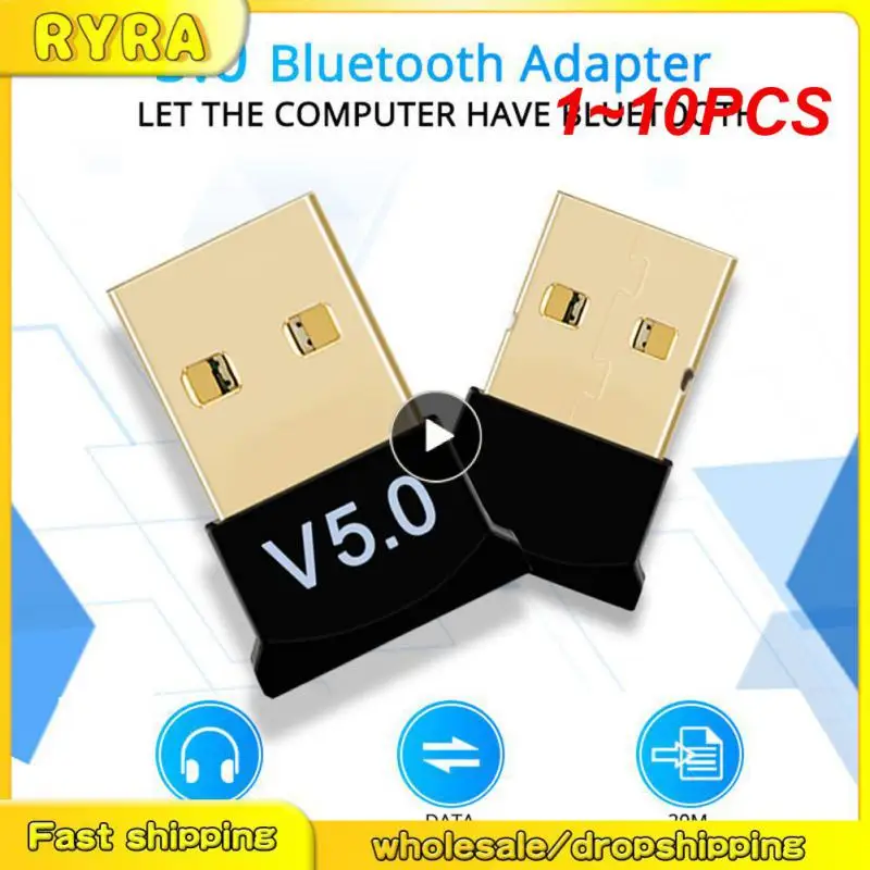 

1 ~ 10 шт. Автомобильный USB Bluetooth 5,0 адаптер передатчик Bluetooth аудио приемник беспроводной USB адаптер расширения Автомобильная электроника