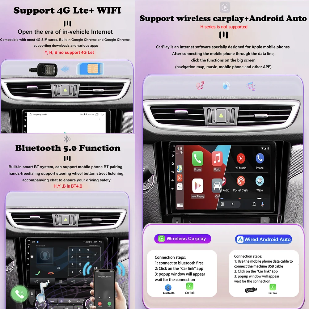 Фото 9-дюймовый Android 16 Auto Carplay для KIA K7 Cadenza 2009-2013 BT DSP GPS-навигация Автомобильный радиоприемник Стерео Мультимедийный плеер 4G WIFI №2