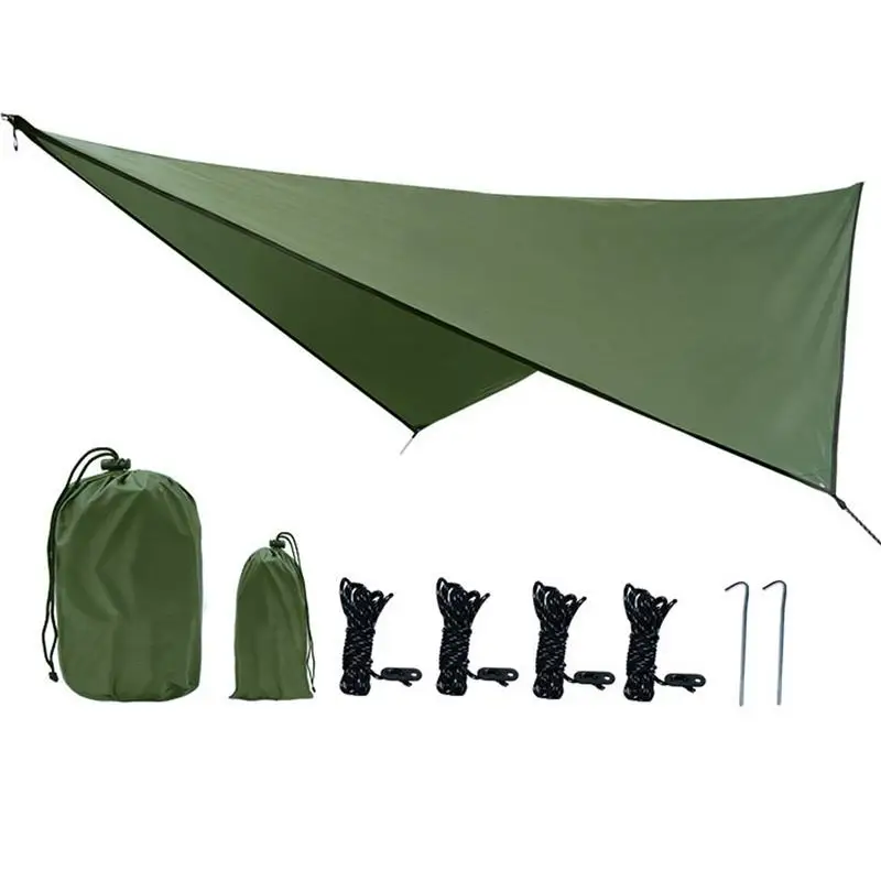 

Hammock Tarp Outdoor Camping Hammock Rain And UV Protection Waterproof Awning Tent Tarp For Camping Hiking And Survival Shelter
