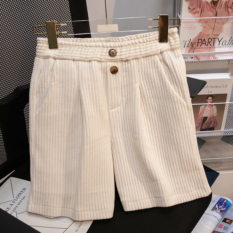 

Черные вельветовые широкие летние женские Мешковатые брюки 2022 модная женская одежда с высокой талией в винтажном Корейском стиле