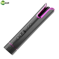 cordless curling iron usb rechargeable wireless auto rotate hair curler ceramic spinning automatic roller portable styling tools