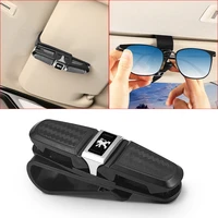 sun visor car glasses clip sunglasses holder cases fastener for peugeot 308 408 508 rcz 208 3008 2008 206 207 307 accessories