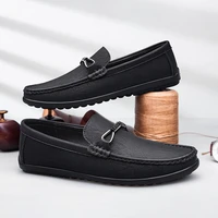 2022 new fashion mens shoes casual genuine leather loafers nice flats shoe man big size 37 46 comfortable driving shoes for men
