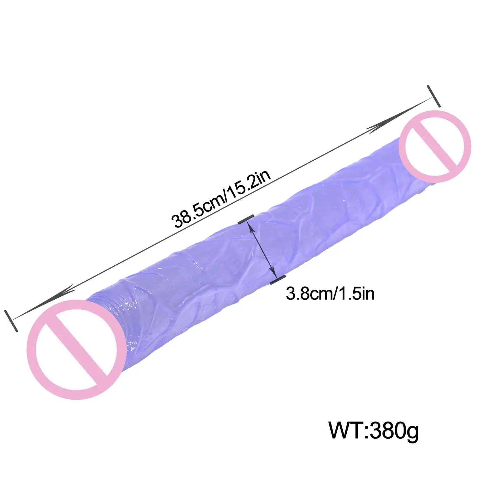 Длинный двойной фаллоимитатор гибкий реалистичный пенис Анальная пробка