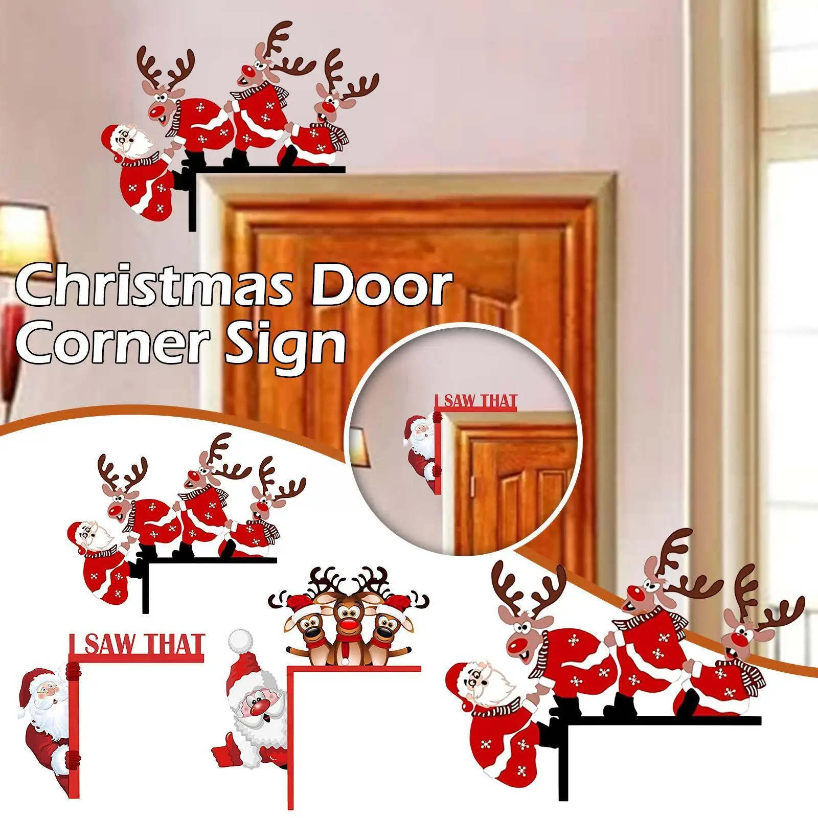 

Рождественское украшение Menk, подвесная дверь, Угловое украшение, Приморское Рождественское украшение для дома K5B9