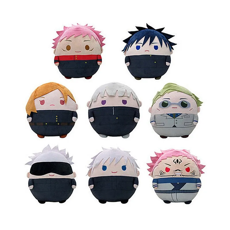 

30cm Jujutsu Kaisen Plush Toys Doll Cute Fat Type Yuji Gojo Kugisaki Megumi Nanami Sukuna Stuffed Toy Demon Slayer Anime Gifts