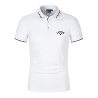 new mens golf polo shirt solid color fashion casual sports polo shirt golf training t shirt top