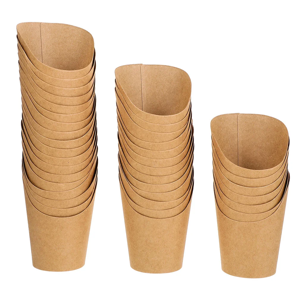 

50 Pcs Chip Cup Charcuterie Cones Fried Snack Cups Disposable Dessert French Fry Holding Mini Food Egg Puffs Basket