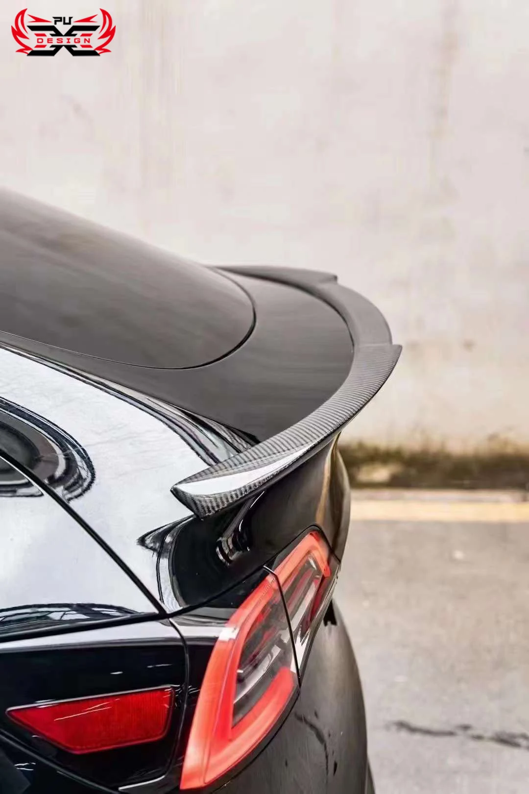 Передний бампер из углеродного волокна для губ спойлер подбородка фартук Tesla
