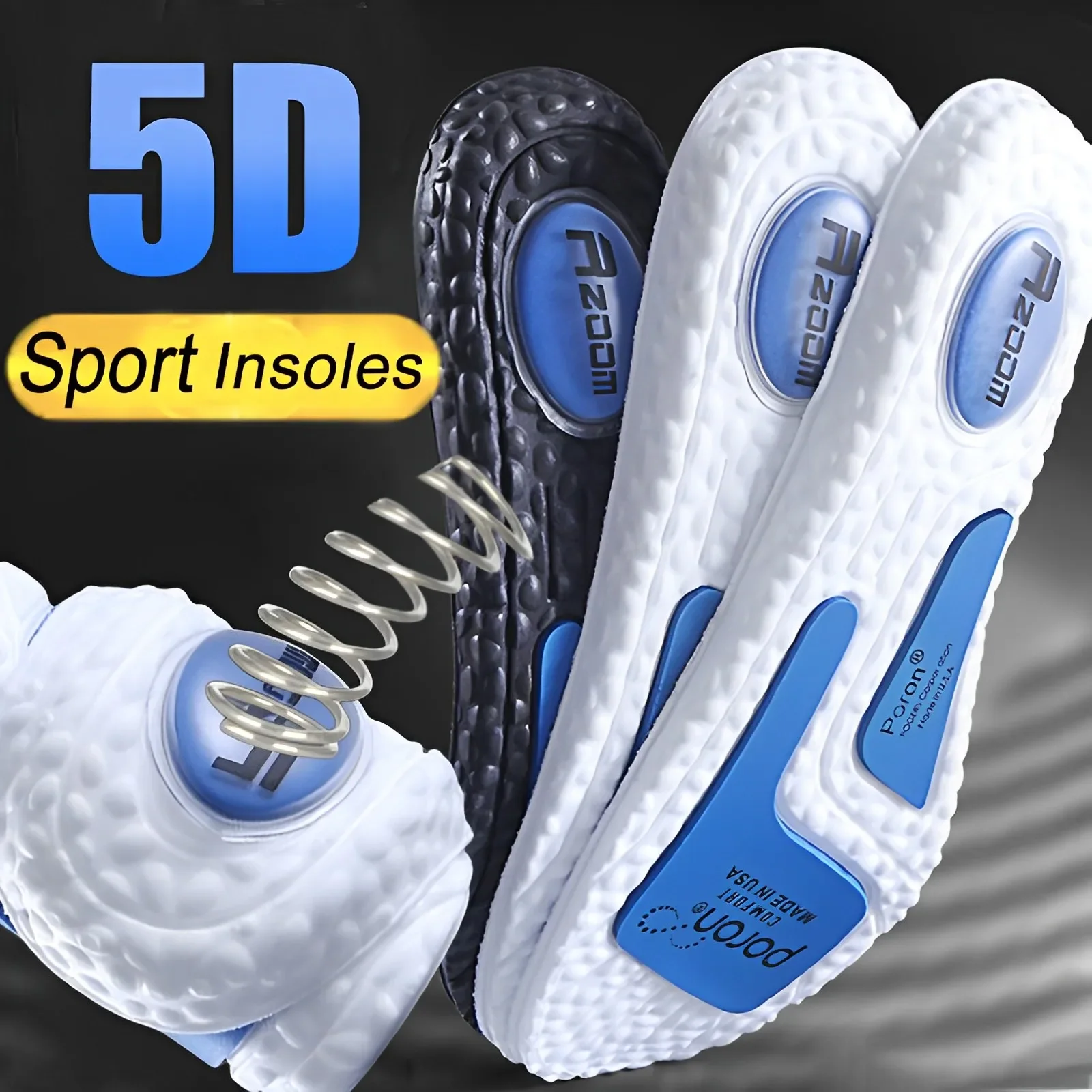 

Shock Absorption EVA Insoles for Shoes Sole Deodorant Breathable Cushion Running Insoles for Feet Man Women Orthopedic Insoles