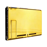 extremerate custom chrome gold console back plate diy replacement housing shell case for nintendo switch console with kickstand