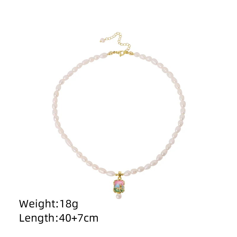 Натуральная пресноводная картина маслом жемчужное ожерелье-бабочка корейский