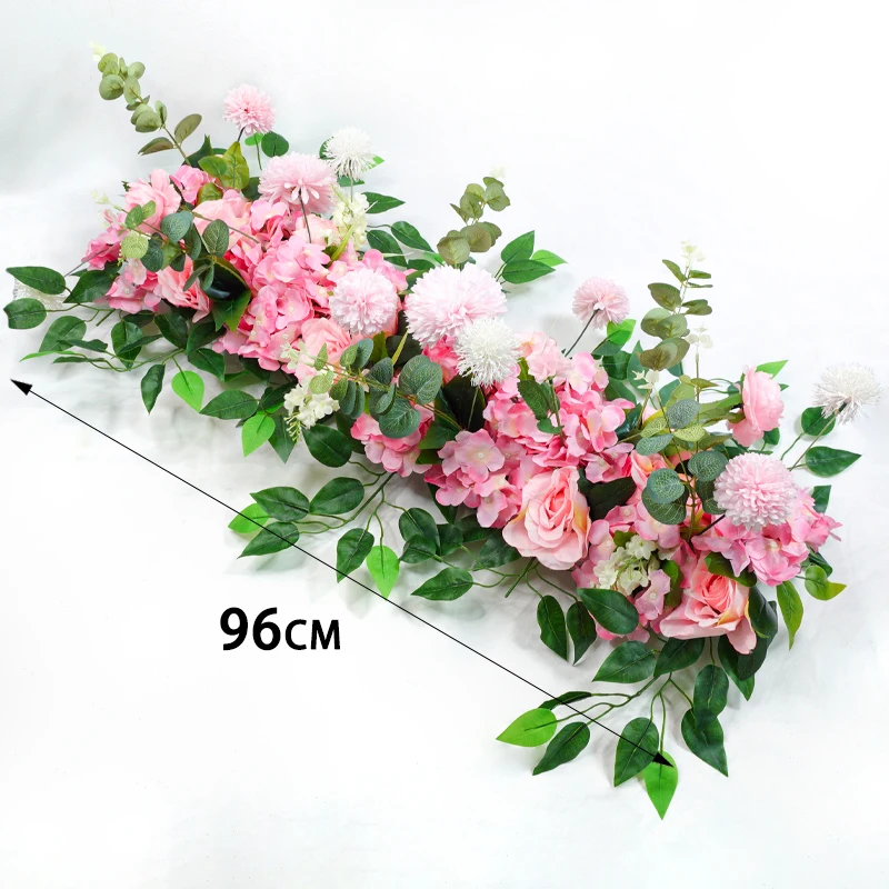 

Rose Road Cited Artificial Flowers Row Wedding Supply Hydrangea Peony Wall Iron Arch Backdrop Arrangement DIY Fake Flowers Decor