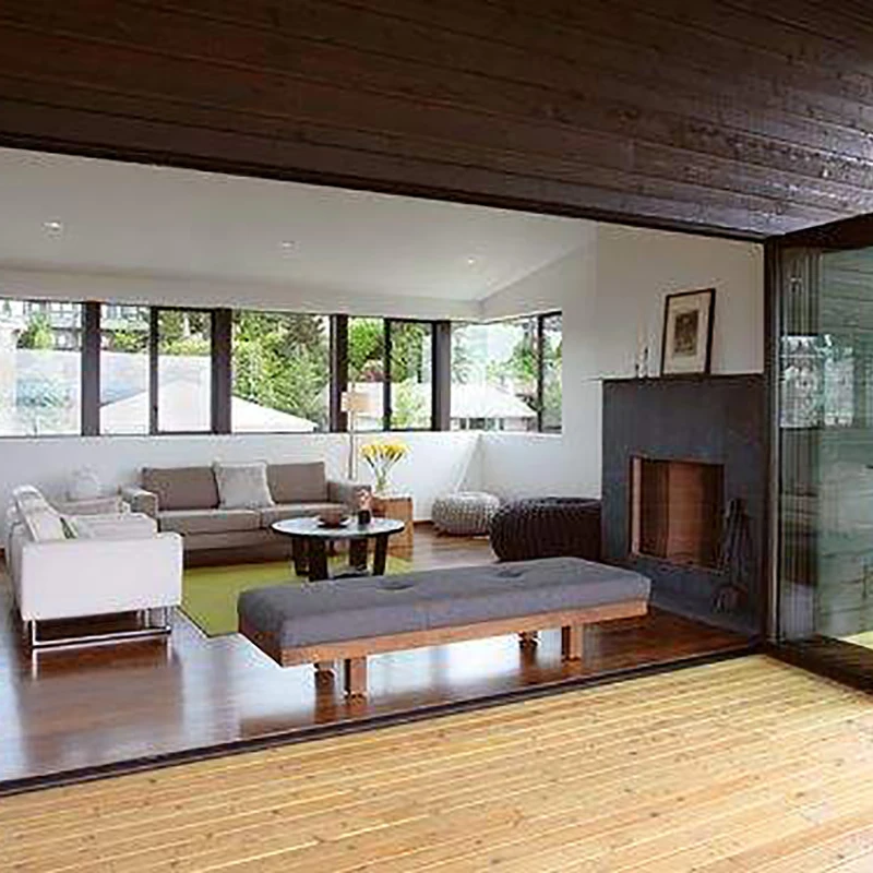 Двухскладные алюминиевые дешевые складные стеклянные двери Wanjia |