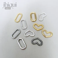 1pc 925 sterling silver connect buckle clasps for diy bracelet necklace s925 fine jewelry finding