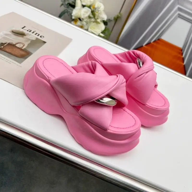 Shoes for Women 2023 fashion Slingbacks Women's Slippers casual slippers women Sponge bottom shoes female Platform slippers