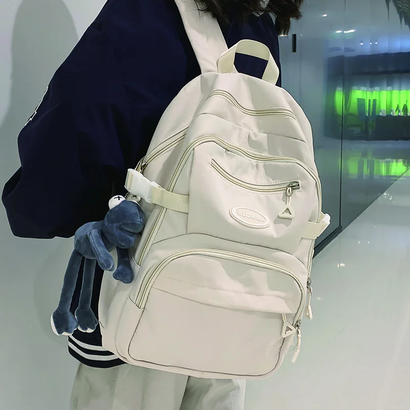 

Новый модный нейлоновый рюкзак для милых девушек, школьная сумка в стиле преппи, Женский дорожный рюкзак с защитой от кражи, вместительный х...