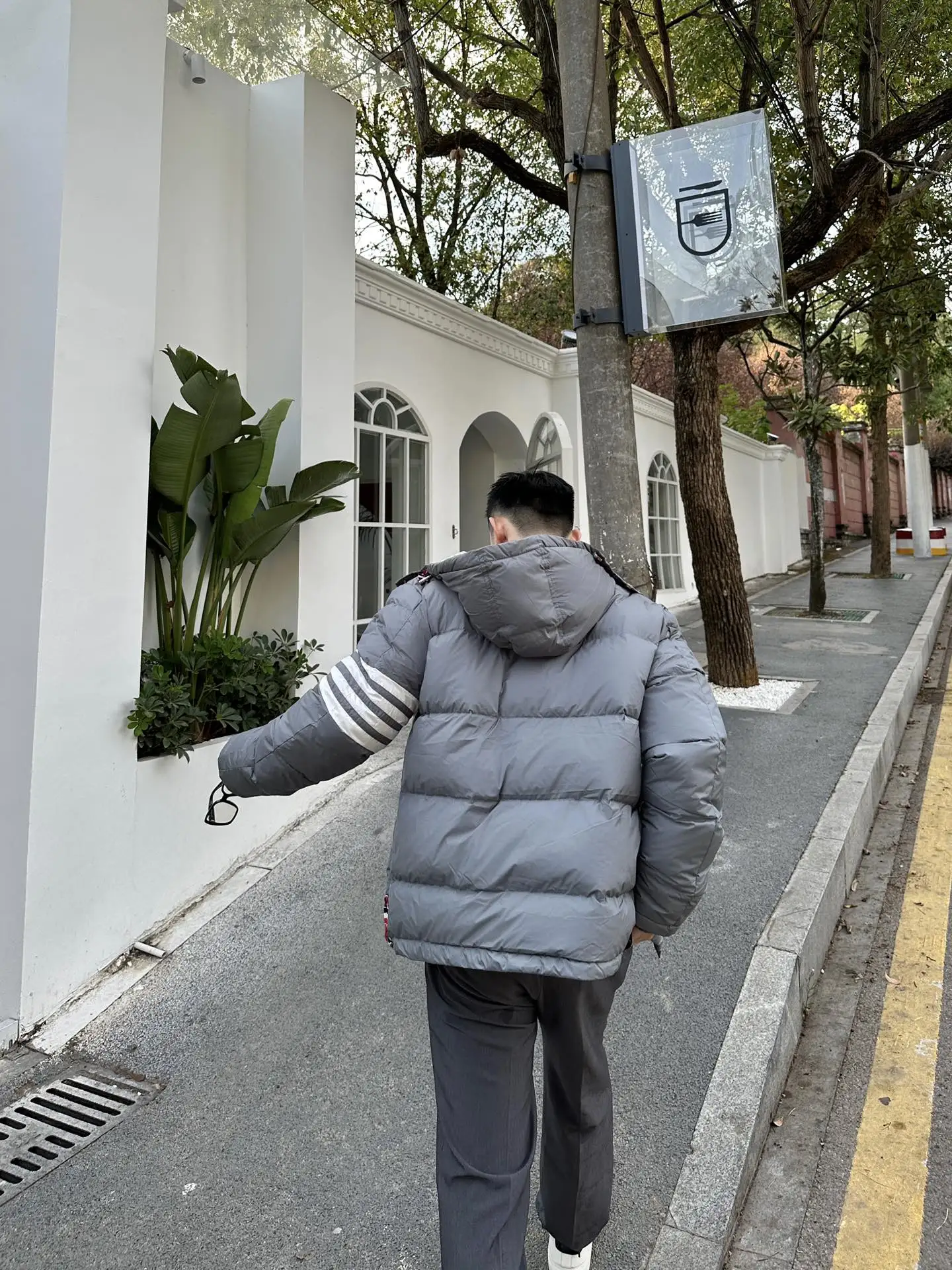 Winter Down Jacket TB THOM Solid Color Hooded Down Coats High Quality Thick Duck Parka Mens Outdoor Coat Women Down Jackets