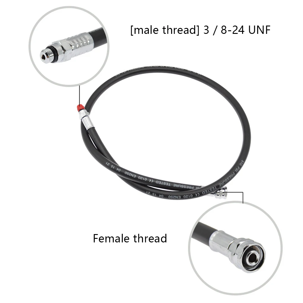 

BCD Low-Pressure Hose Backup Regulator Scuba Rubber Tube Durability Diving Equipment Breath Devices Underwater Supplies