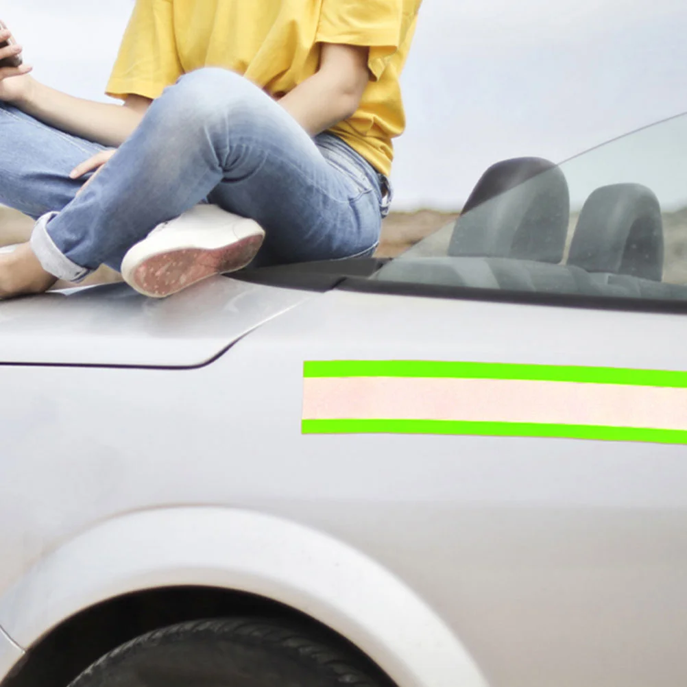 Лента для отделки светоотражающей одежды защитная ткань флуоресцентная лента