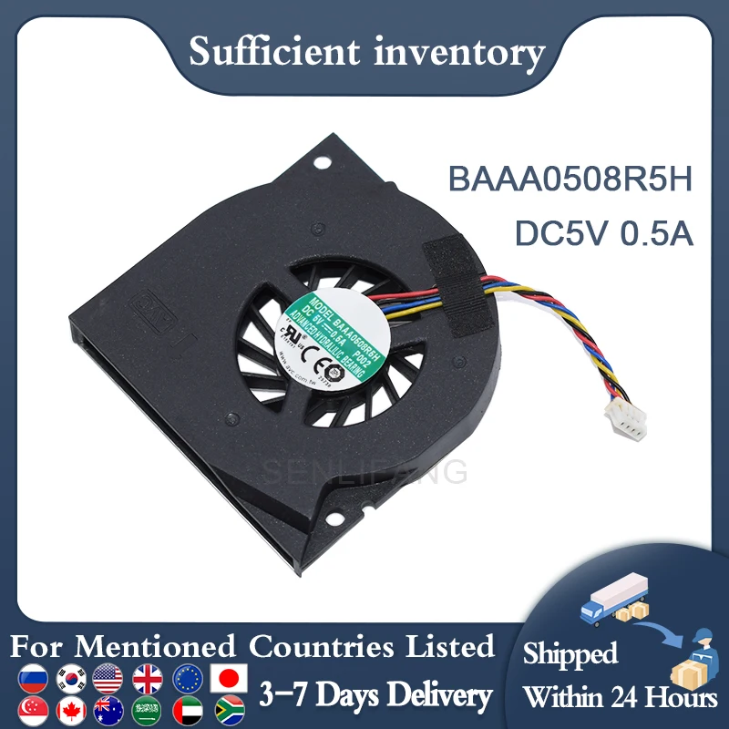 Подлинная Новинка подходит для AVC BAAA0508R5H DC5V 0,5 A P002 четырехпроводной охлаждающий вентилятор
