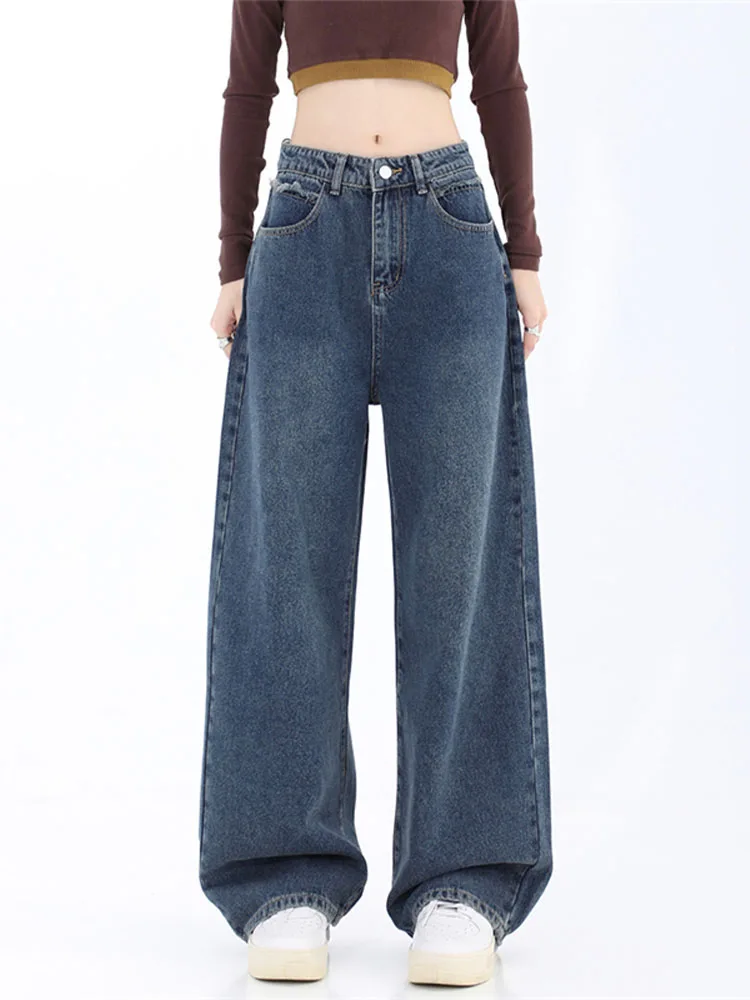 

Джинсы женские с завышенной талией, в стиле оверсайз