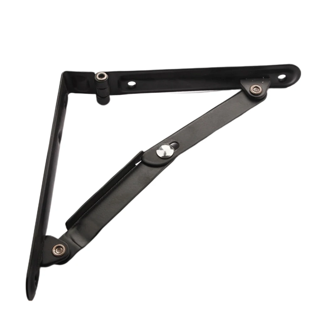 2pcs Home Wall Mounted Triangular Iron Kitchen Bearing DIY Support Storage Folding Shelf Bracket Bench Table Space Saving | Дом и сад