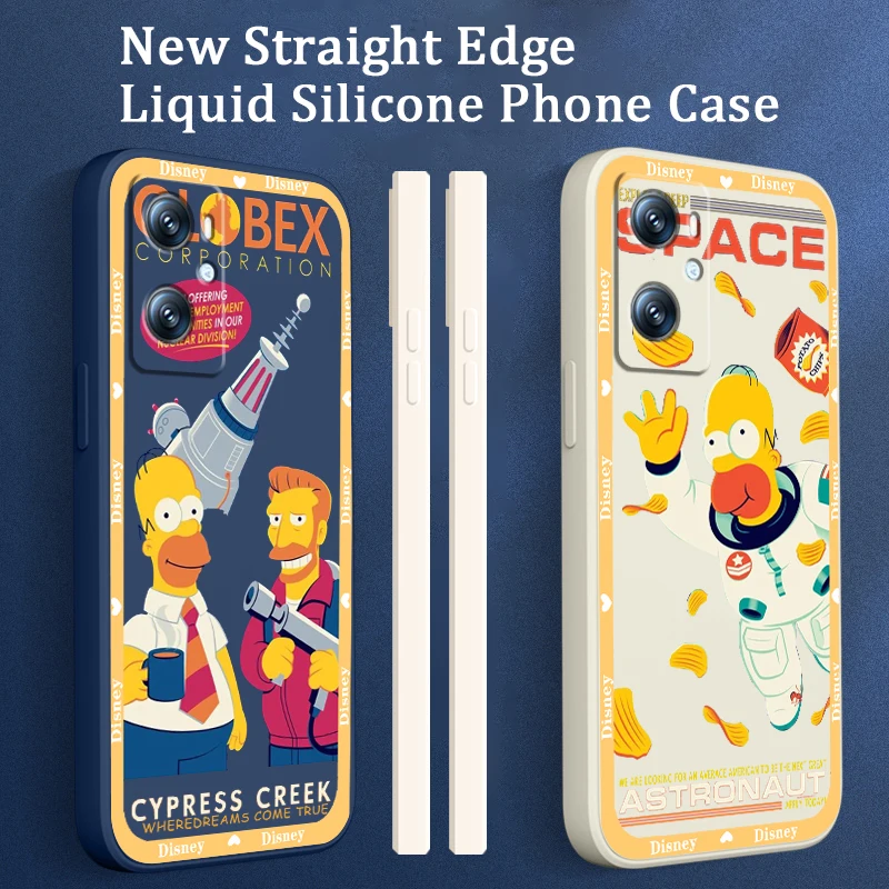 

Anime Simpsons Homer Disney Phone Case For OPPO A96 A94 A93 A77 A76 A74 A72 A57 A53S A16 A9 Find X5 X3 Lite F21 5G Liquid Rope