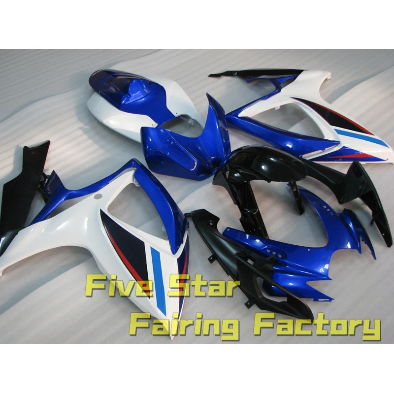 

Комплект обтекателей для Мотоцикла Suzuki GSXR 600 750 2006 GSXR600 GSXR750 K6 литьевая пресс-форма для кузова синий черный белый пластик