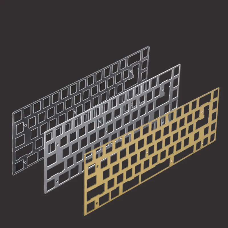 KBD 67/68 Key Mechanical Keyboard Brass/Aluminum /PC Positioning Plate 68 Layout Compatible with Tada68 KBD65 PCB TOFU65 Case