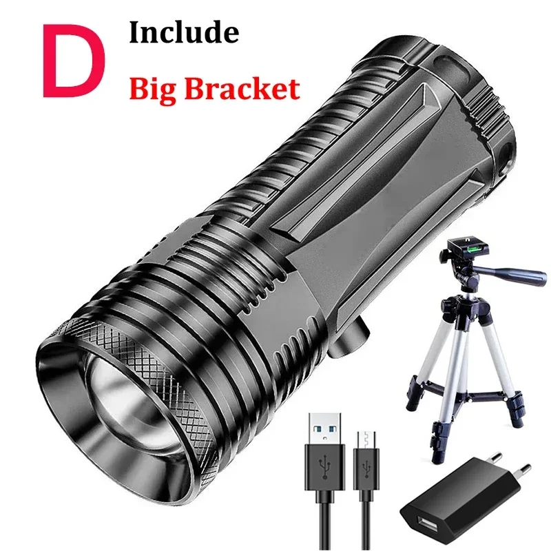 

Водонепроницаемый перезаряжаемый фонарь Fishing Flashlight 4 режима синий