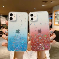 for iphone 11 case cute glitter candy transparent phone case 12 13 promax x xr 7 8 plus se 2020mini shockproof cases cover shell