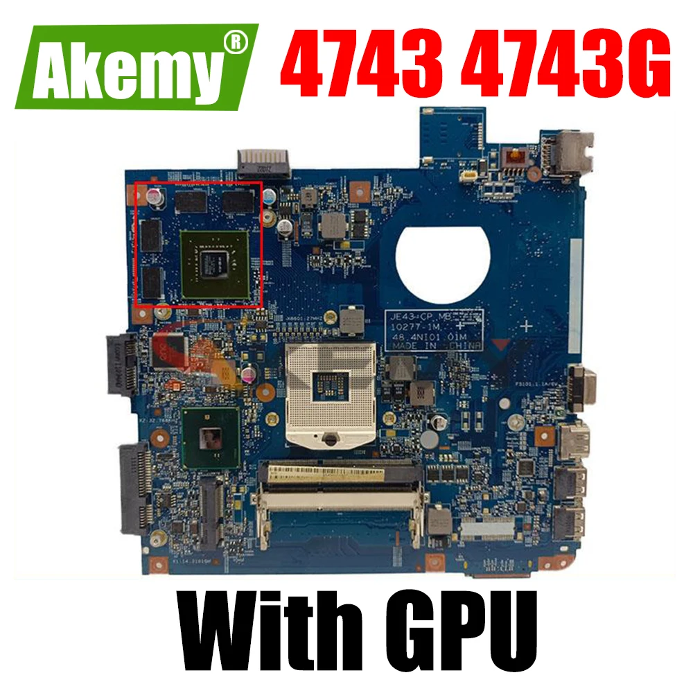 

motherboard For Acer aspire 4743 4743G MB.RFH01.002 MBRFH01002 JE43-CP MB 48.4NI01.02M With GPU full test