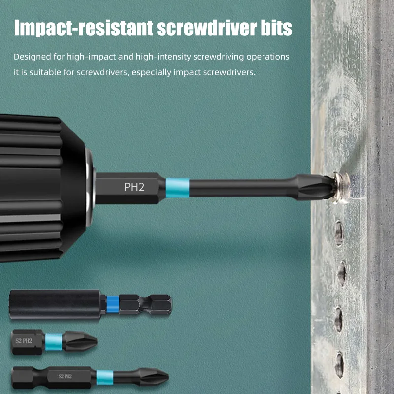 Набор ударных отверток PH2 2/5/6 шт. набор магнитных крестовых ударная дрель винт из