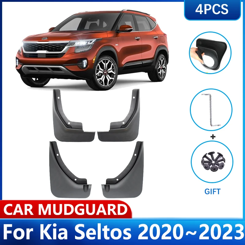 

Автомобильные брызговики для Kia Seltos, аксессуары 2023 2021 2020 2022 KX3, автомобильные брызговики, переднее и заднее колесо, брызговики, брызговики