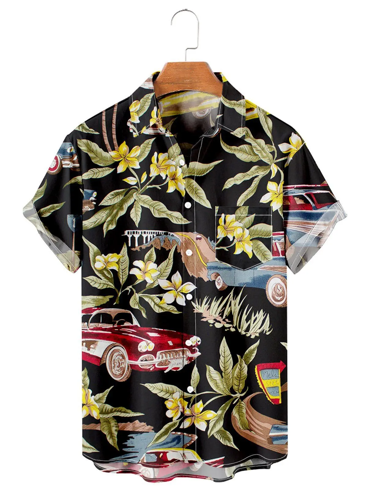 

Новые летние мужские футболки в гавайском стиле с изображением животных и татуировок, бесплатная доставка, повседневный Свободный Топ с ко...