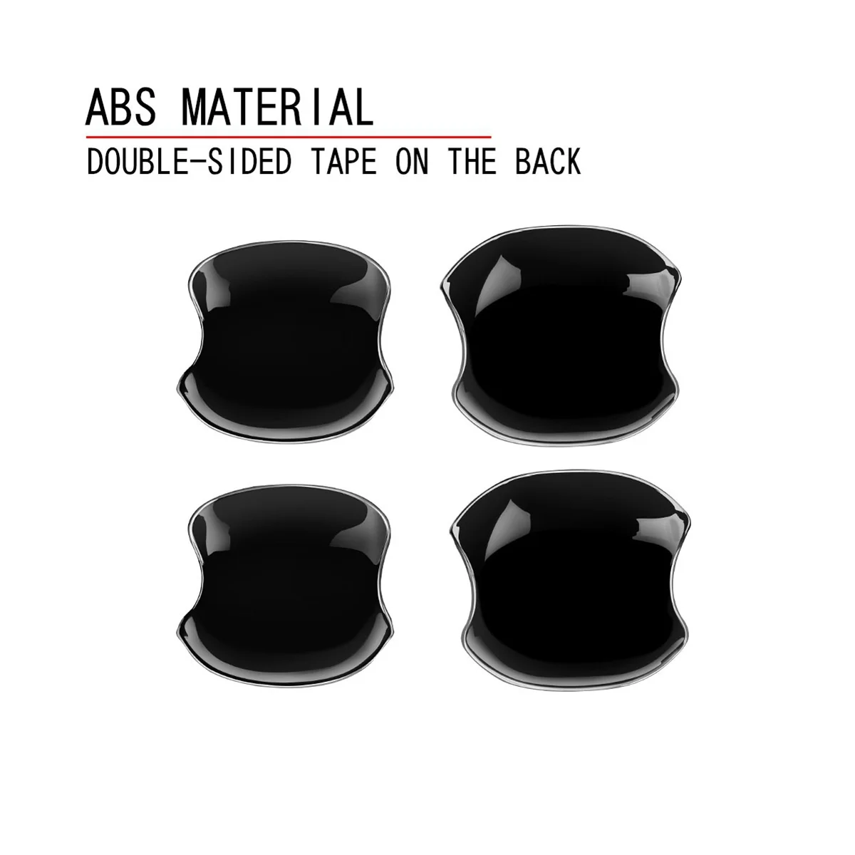 Автомобильная глянцевая черная дверная ручка крышка чаши отделка полости