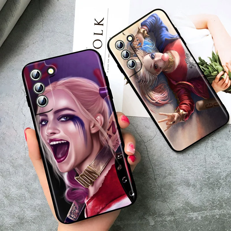 Отряд Самоубийц Harley Quinn для Samsung Galaxy S22 S21 S20 FE Ultra S10e S10 S9 S8 S7 S6 Edge Plus черный