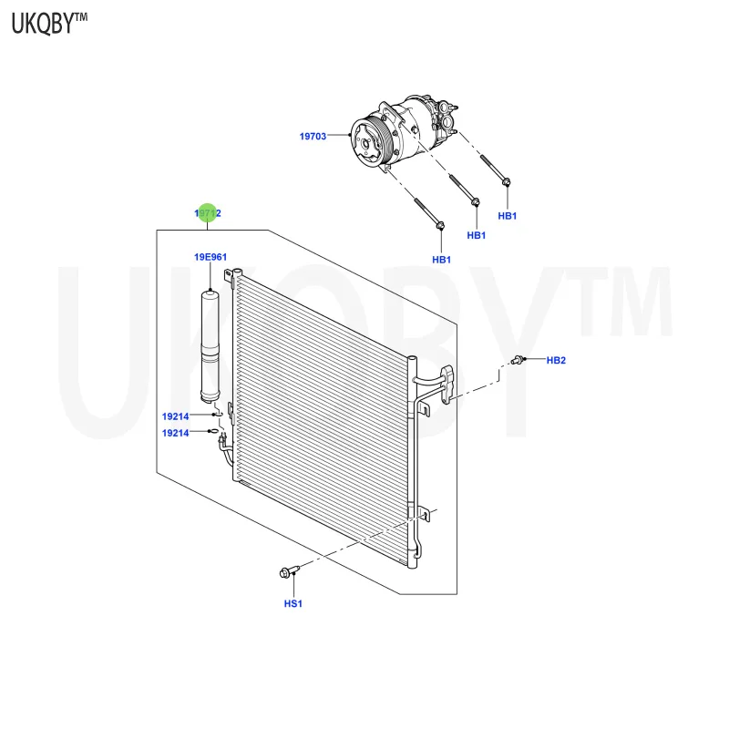 La nd Ro ve r Sport Ra n ge 2010-2013 LR021824 Condenser Assembly