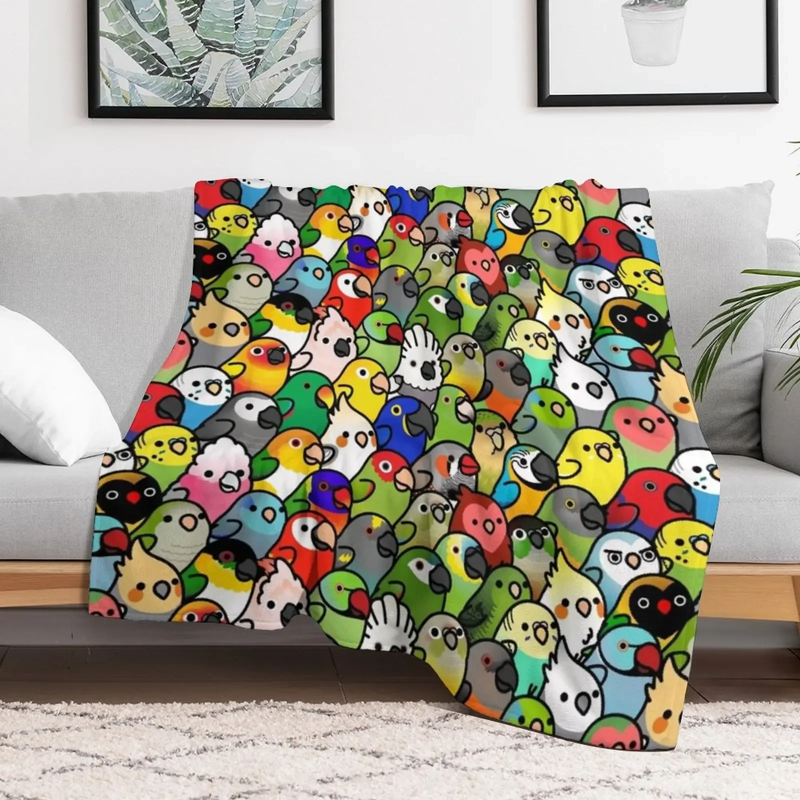 Фото Плед Everybirdy Pattern 2023, мягкий и удобный плед для дома, на все времена года №2