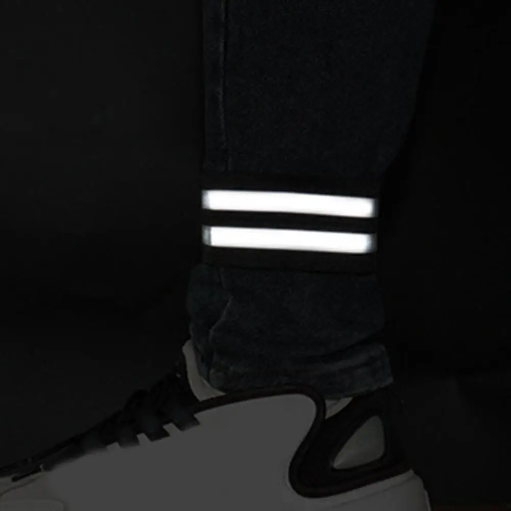 

Браслеты для бега, 1 пара, носимые Светоотражающие Полоски, высокоэластичные аксессуары унисекс для бега на открытом воздухе