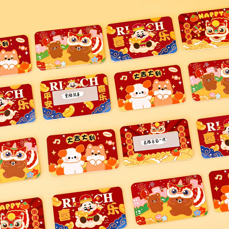 2 компл. скретч-карта с новогодним желанием детский весенний фестиваль