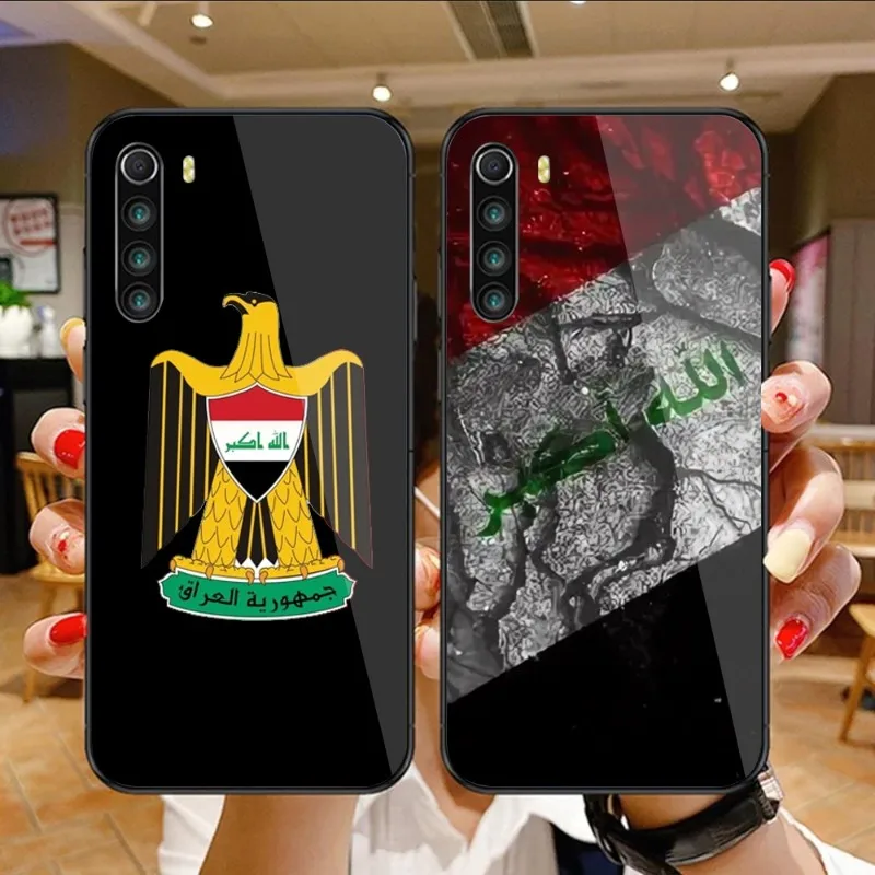 

Чехол с национальным флагом для телефона Xiaomi 13, 12, 11T, 10, 9, Redmi Note 11, 10, 10S Pro, Redmi 9, 9A, 8, черный стеклянный чехол для телефона из поликарбоната